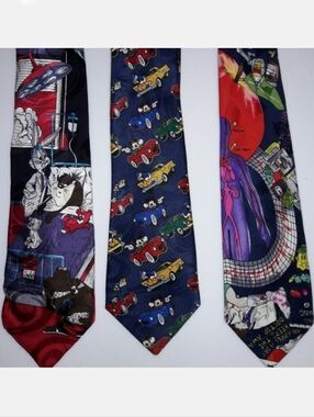 3 Vintage Necktie bundle.
